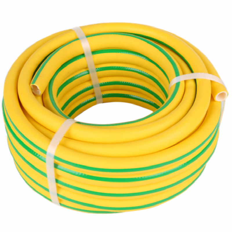 3-طبقة اللون الأصفر مع راي الأخضر superflex خرطوم المياه البلاستيكية